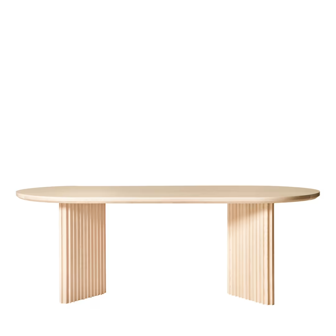 Avelin Natural Wood Dining Table