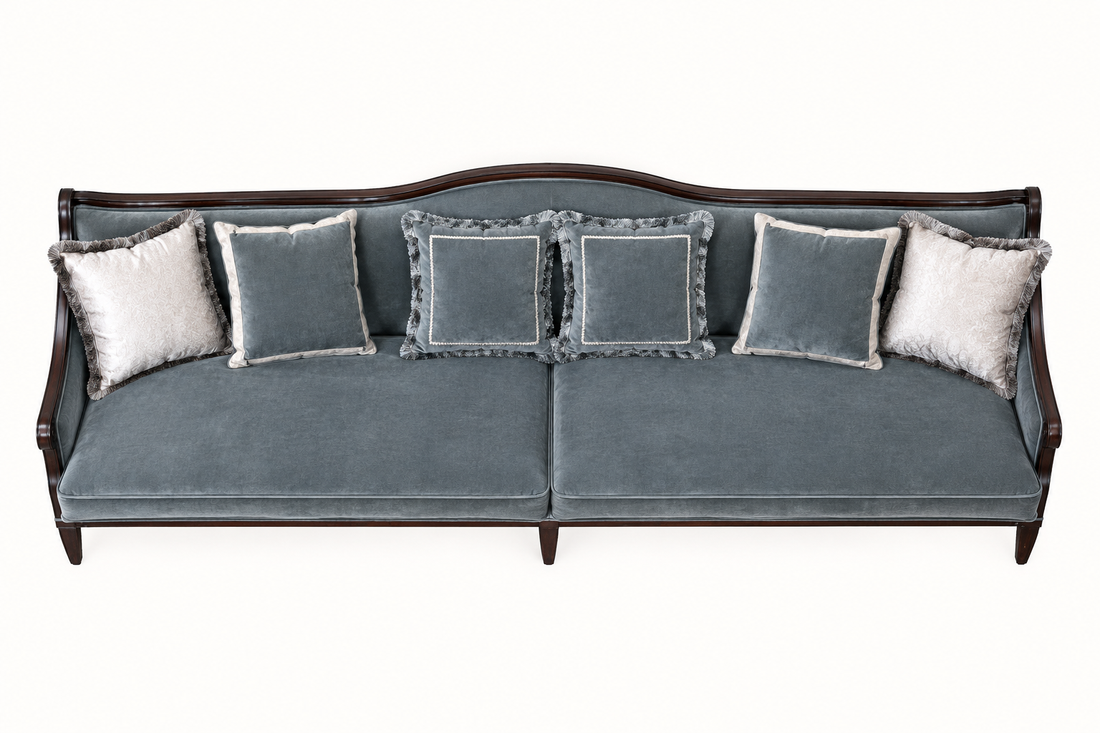 AI-created overhead view of Monaco Classic Sofa