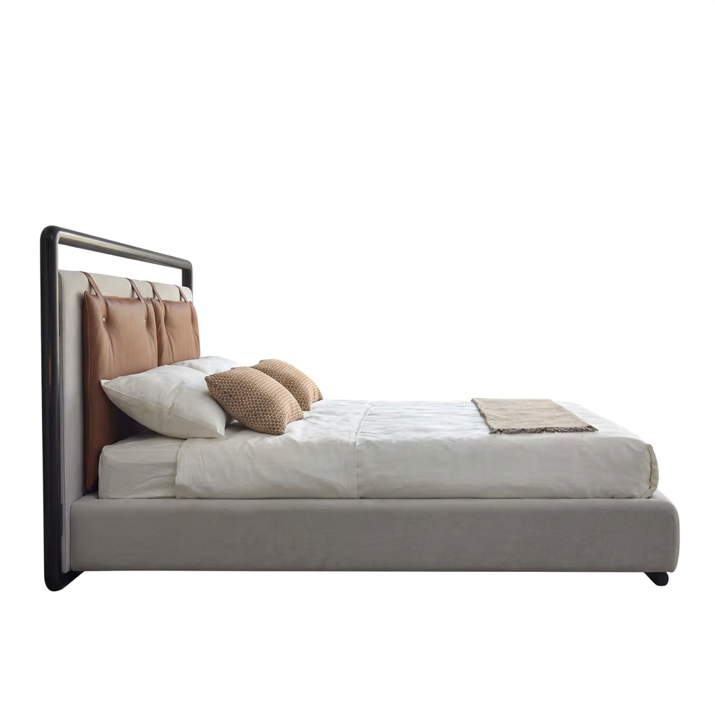 Corin bed side view on white background