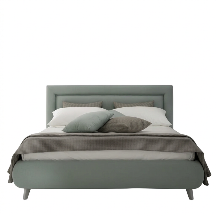 Sylva bed front view on white background