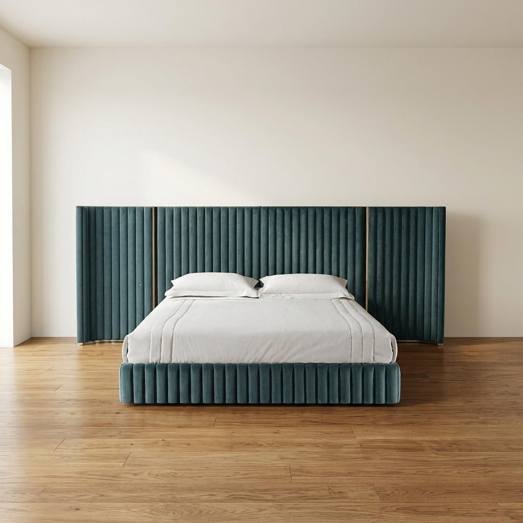 Neris bed in a contemporary bedroom