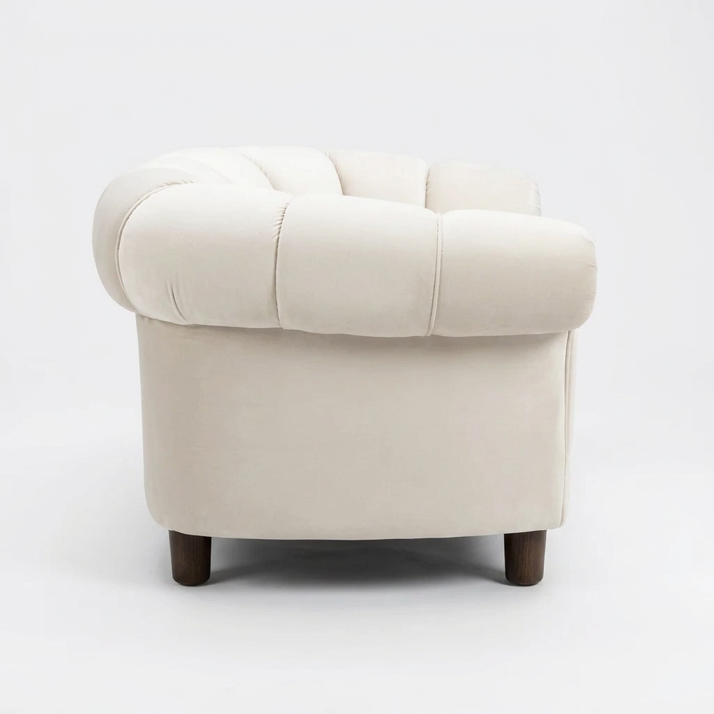 Cresswell armchair, reconstructed left view