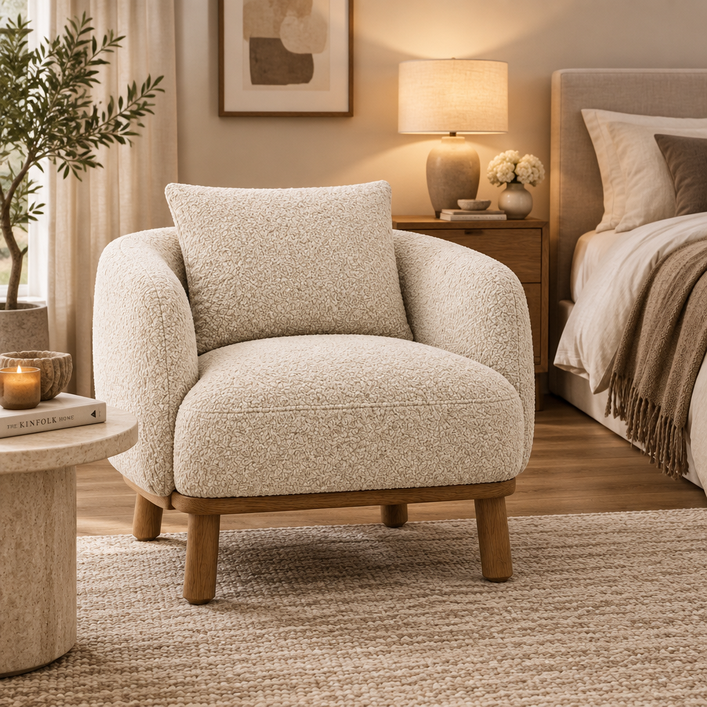 Pippa Bouclé Tub Arm Chair
