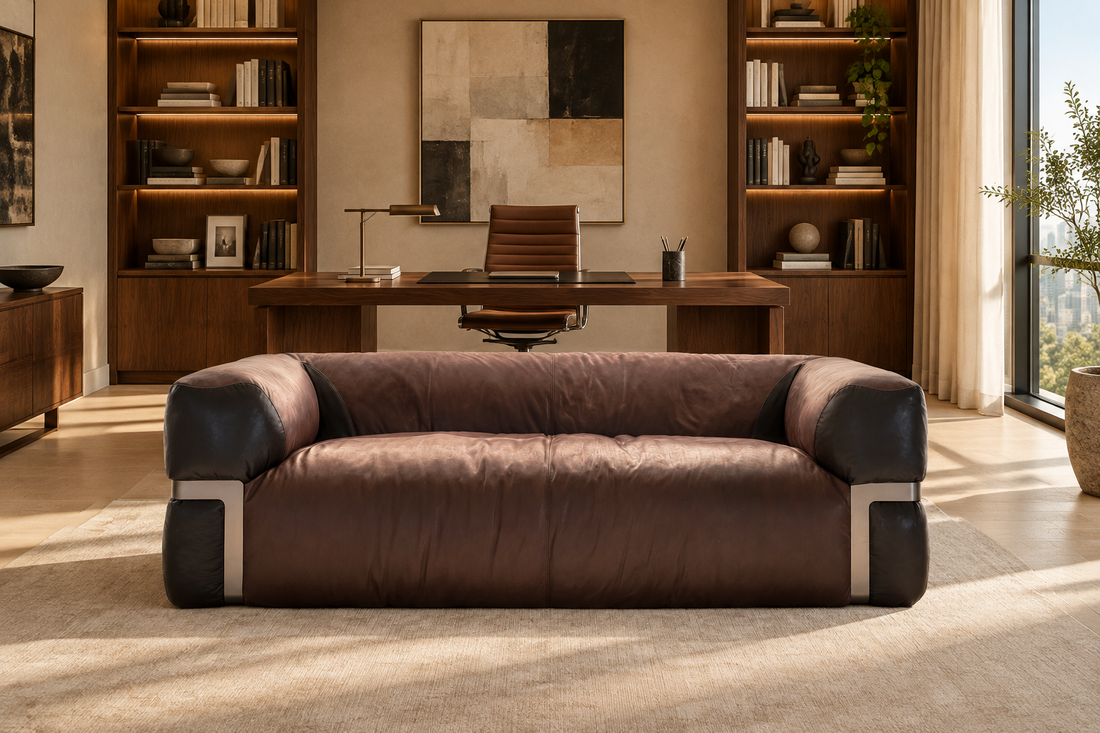 Doren sofa in a modern home office