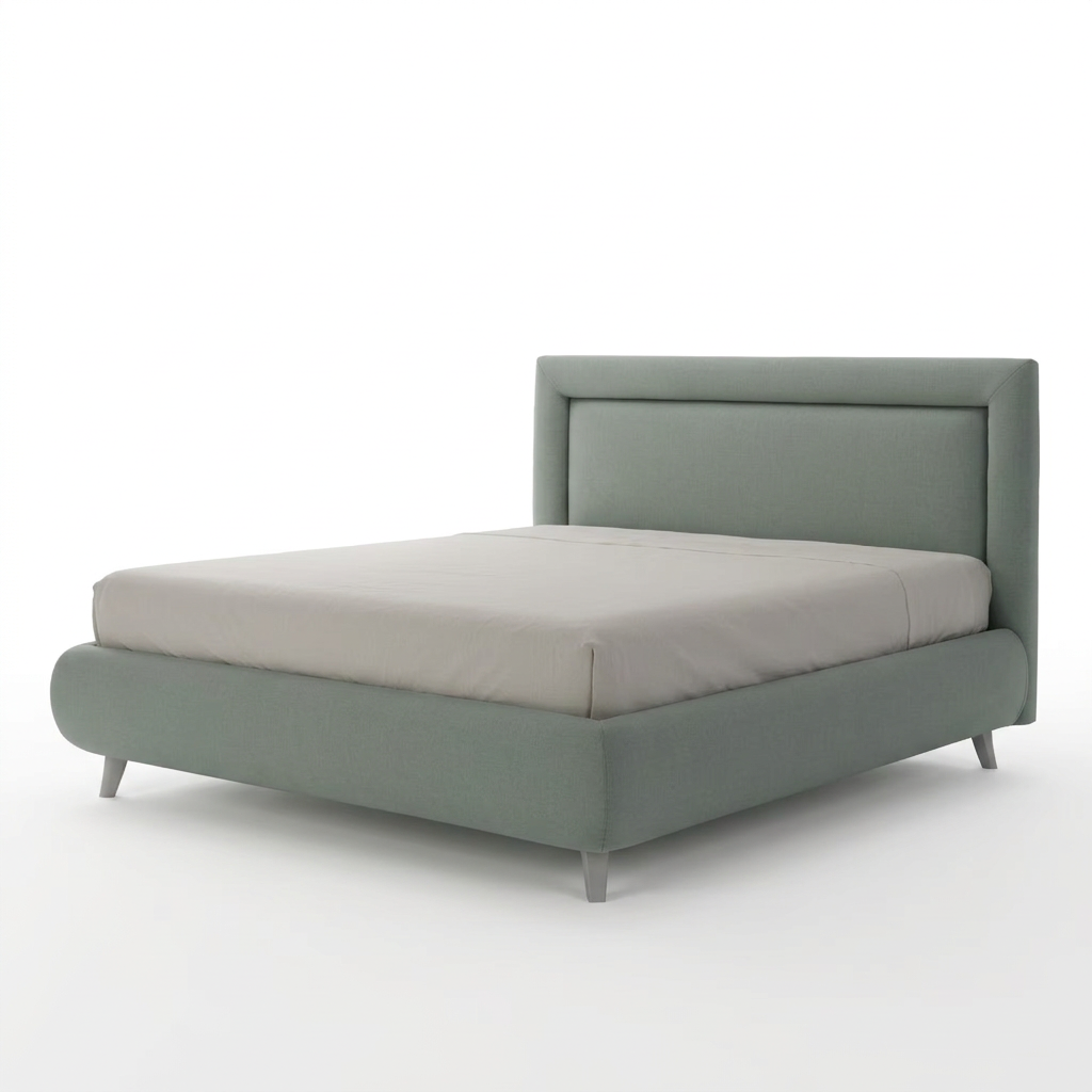 Sylva bed left view on white background