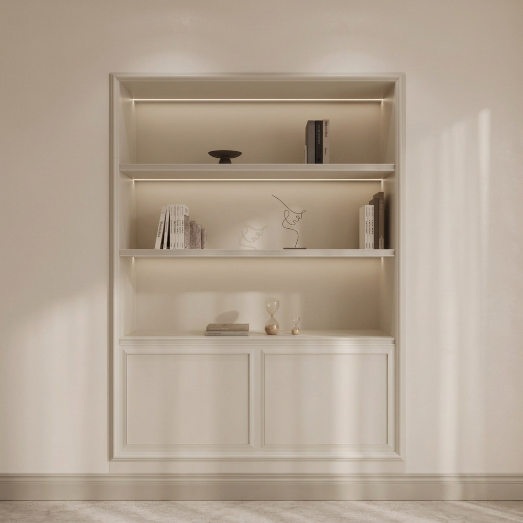 Camille Illuminated Display Cabinet front view