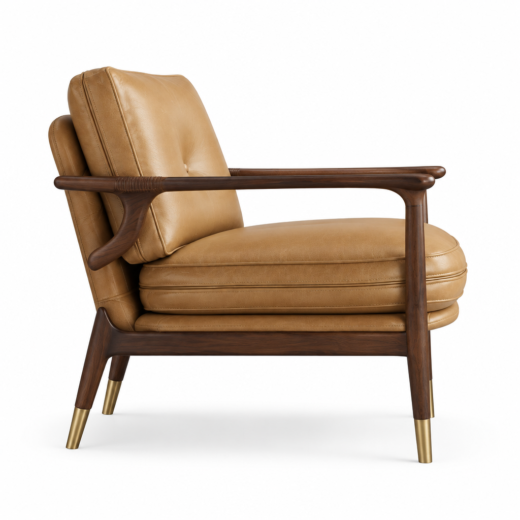 Valley View Arm Chair side view on white