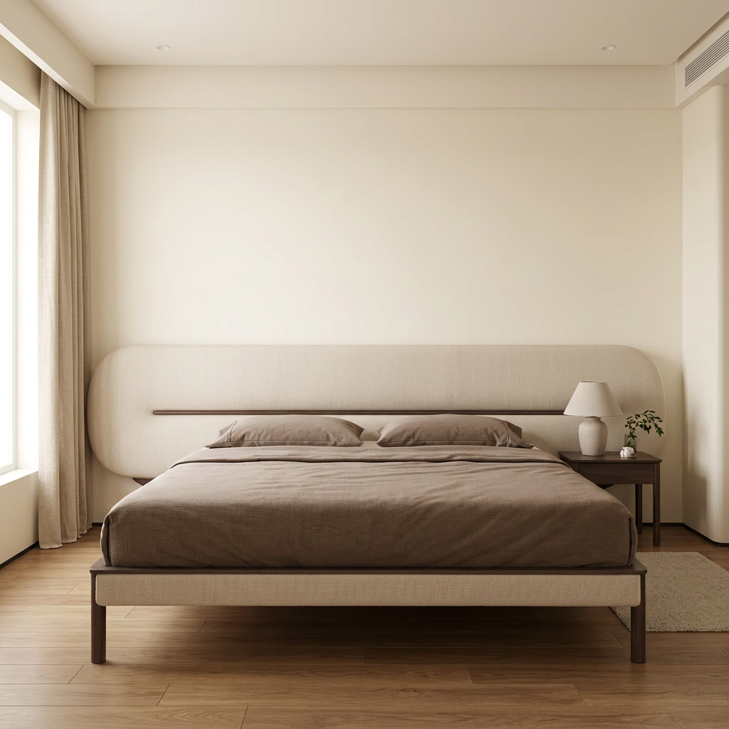 Liora bed in a contemporary bedroom