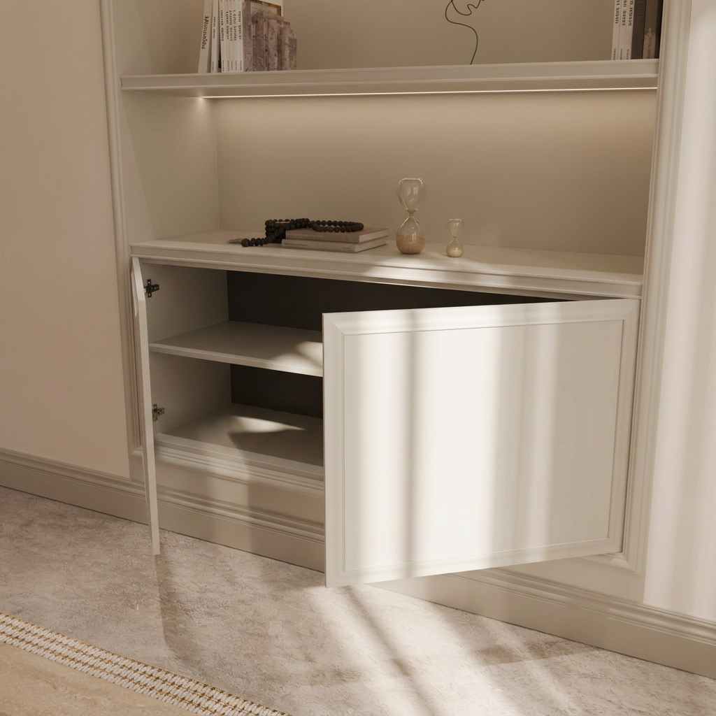 Camille Display Cabinet open lower storage