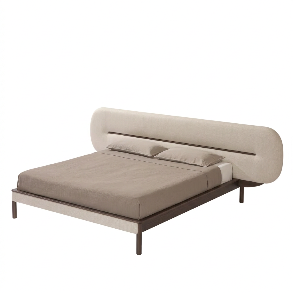 Liora bed right view on white background