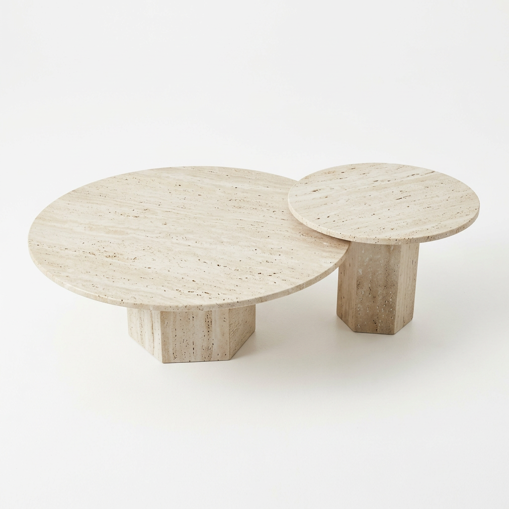 Orva coffee table set elevated studio view