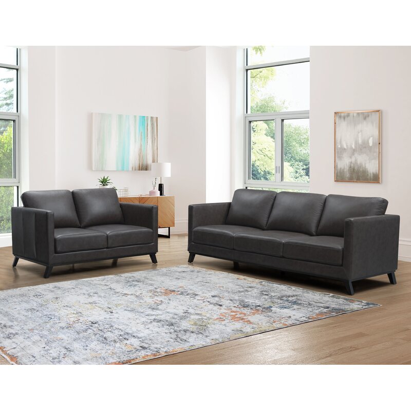 Jack Leather Sofa Set