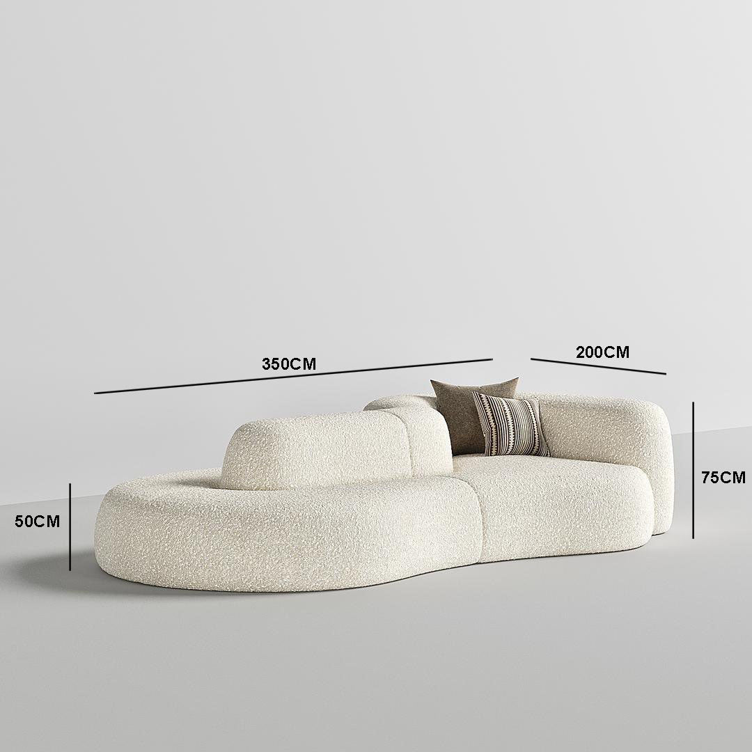 Java Sofa / Off-White Boucle