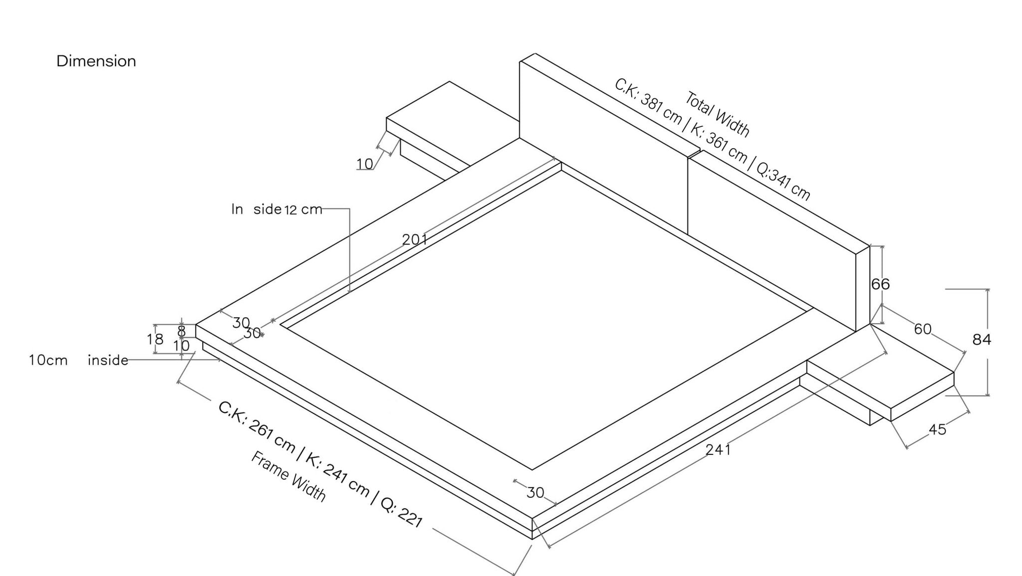 Kai Japanese Platform Bed