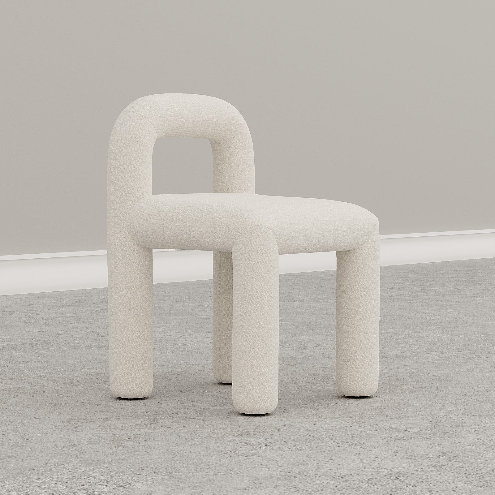 Kenji Armchair / White Boucle