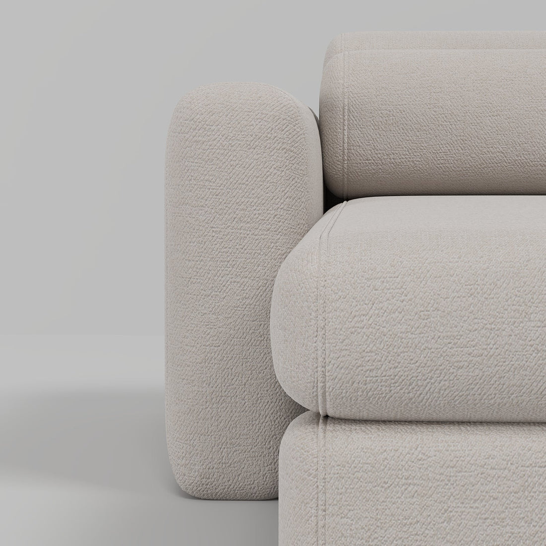 Matcha Day Bed / Greige Soft Boucle