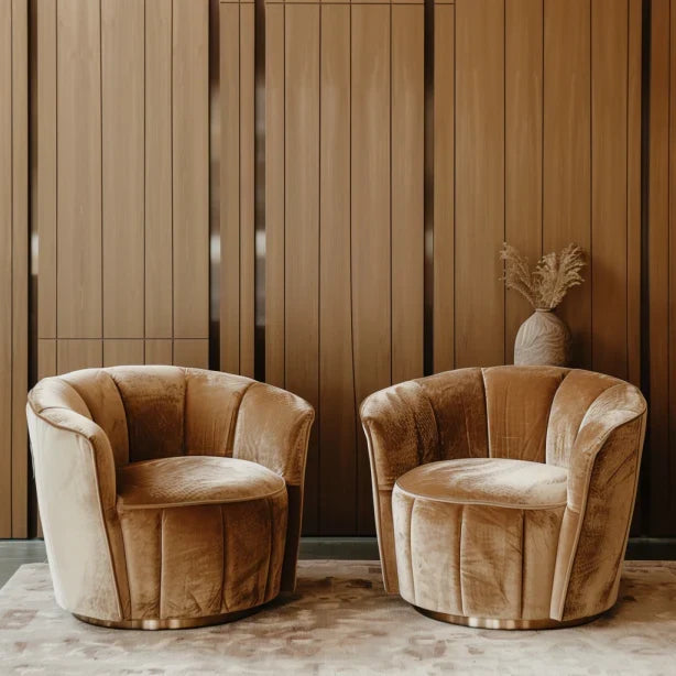 Tavelle Fluted Barrel Armchair