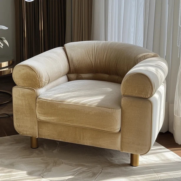 Elowen Rounded-Arm Accent Chair