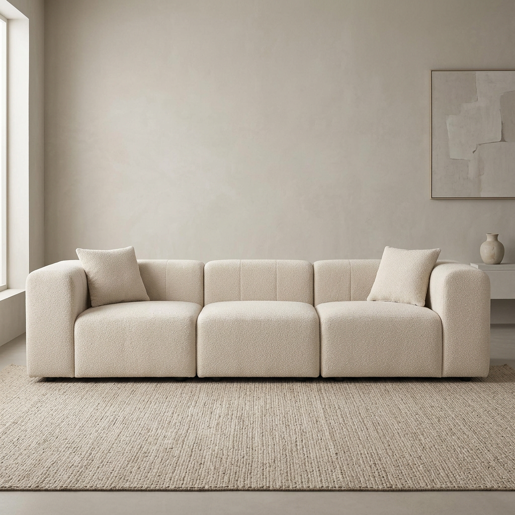 Millie in a living room