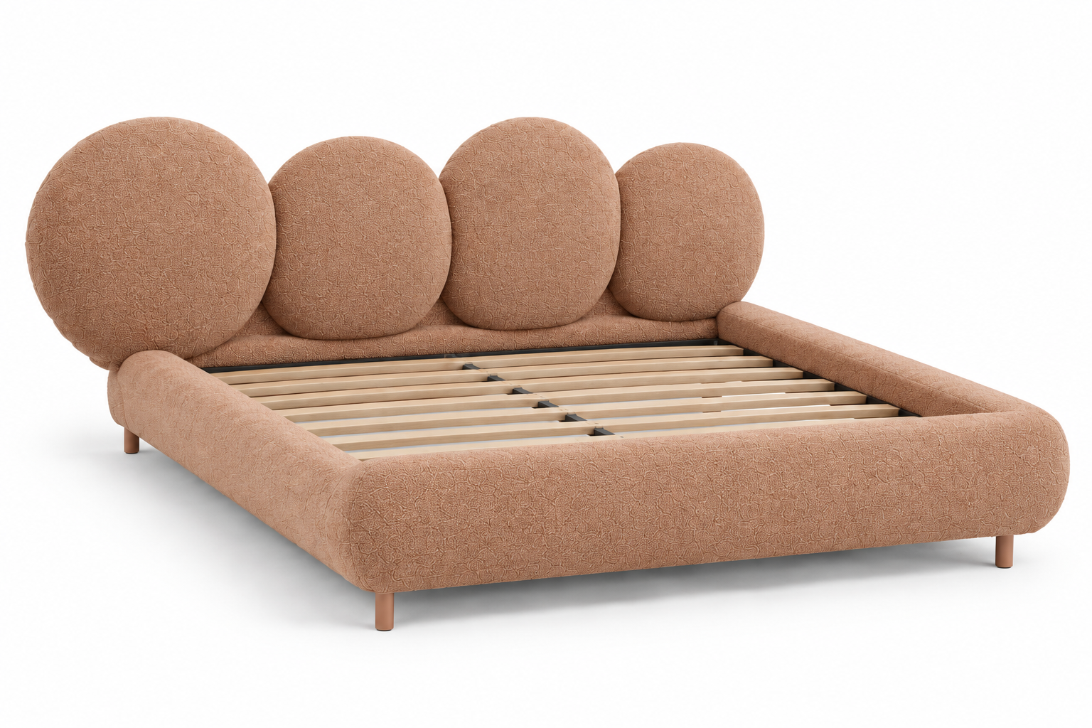 Mira Petal Bed in orange-beige