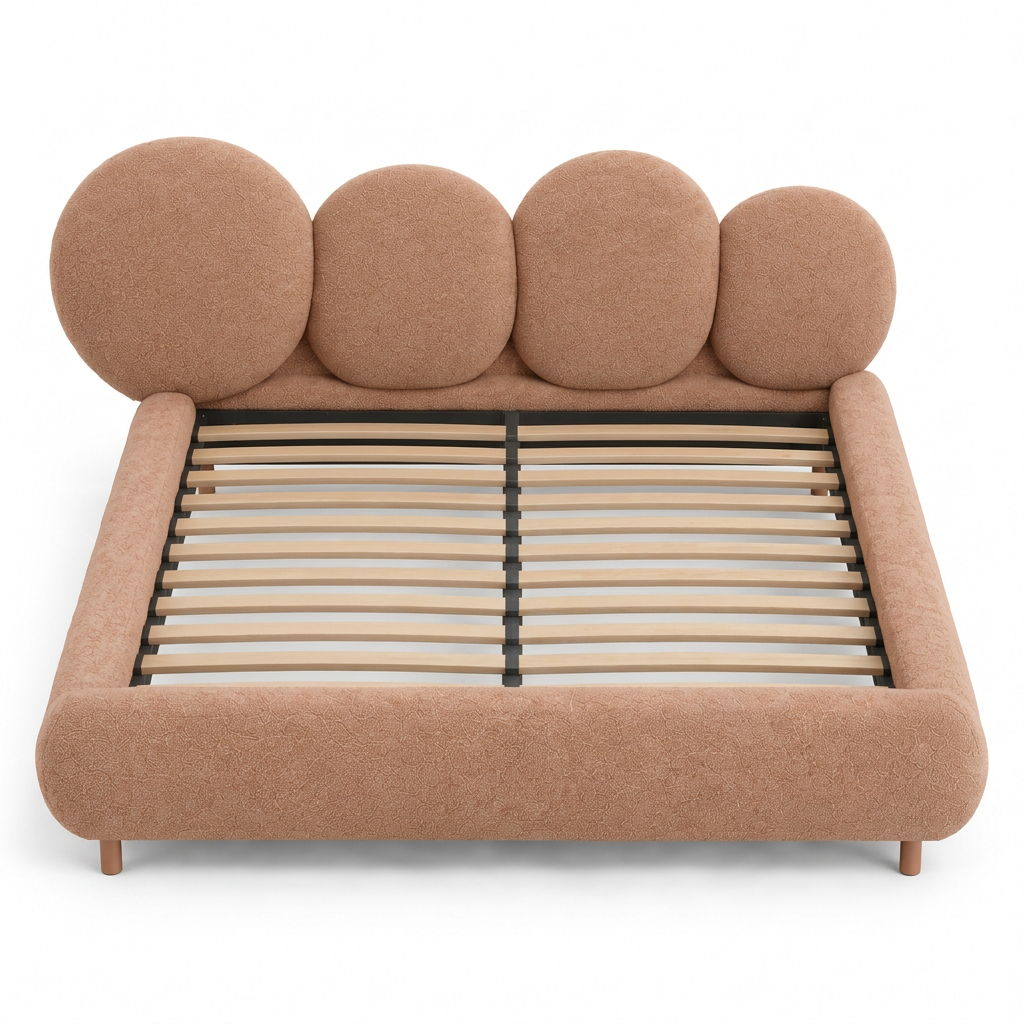 Mira Petal Bed, square front view on white