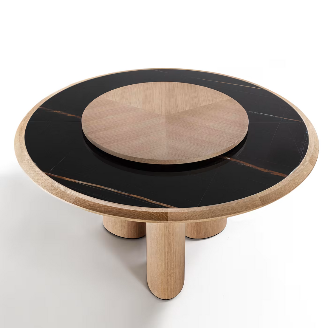 Orvella Round Oak Dining Table