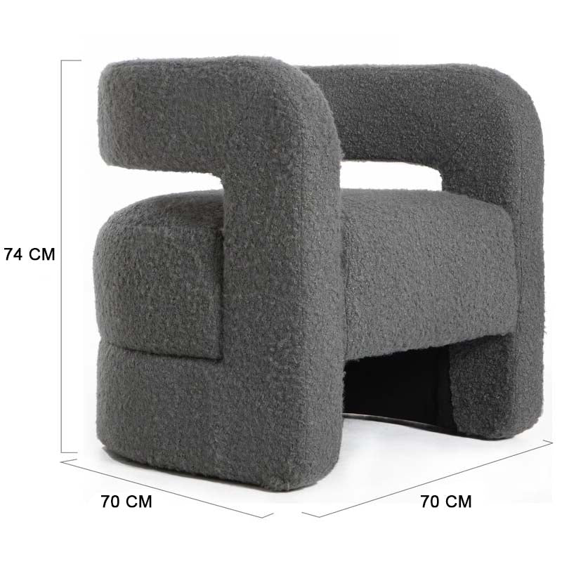 Noa Armchair / Boucle Upholstery