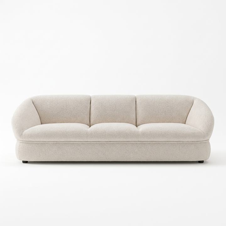 Orel sofa, straight-on front view on a white background