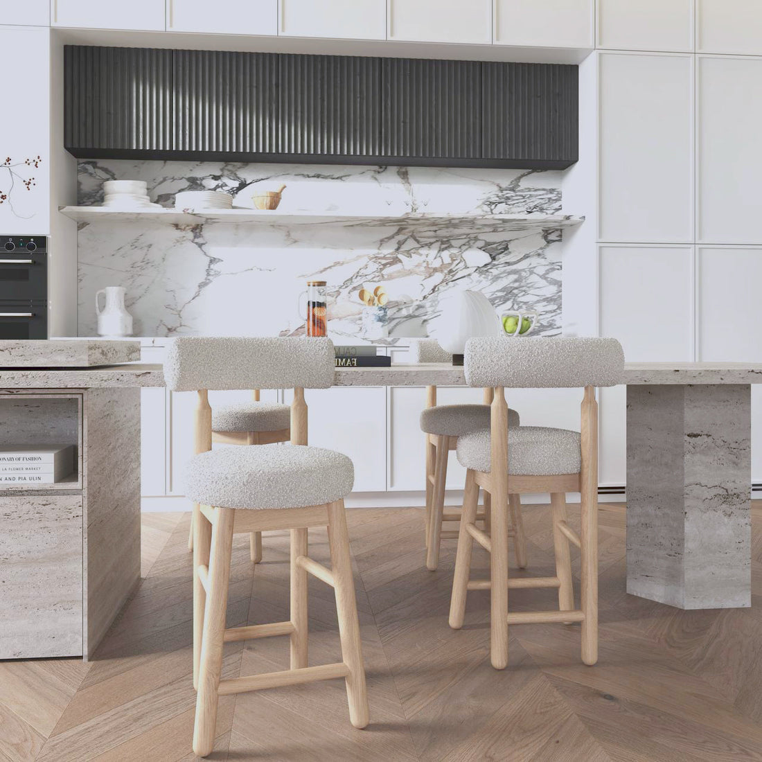 Rohan Bar Stool / 43 × 90 سم