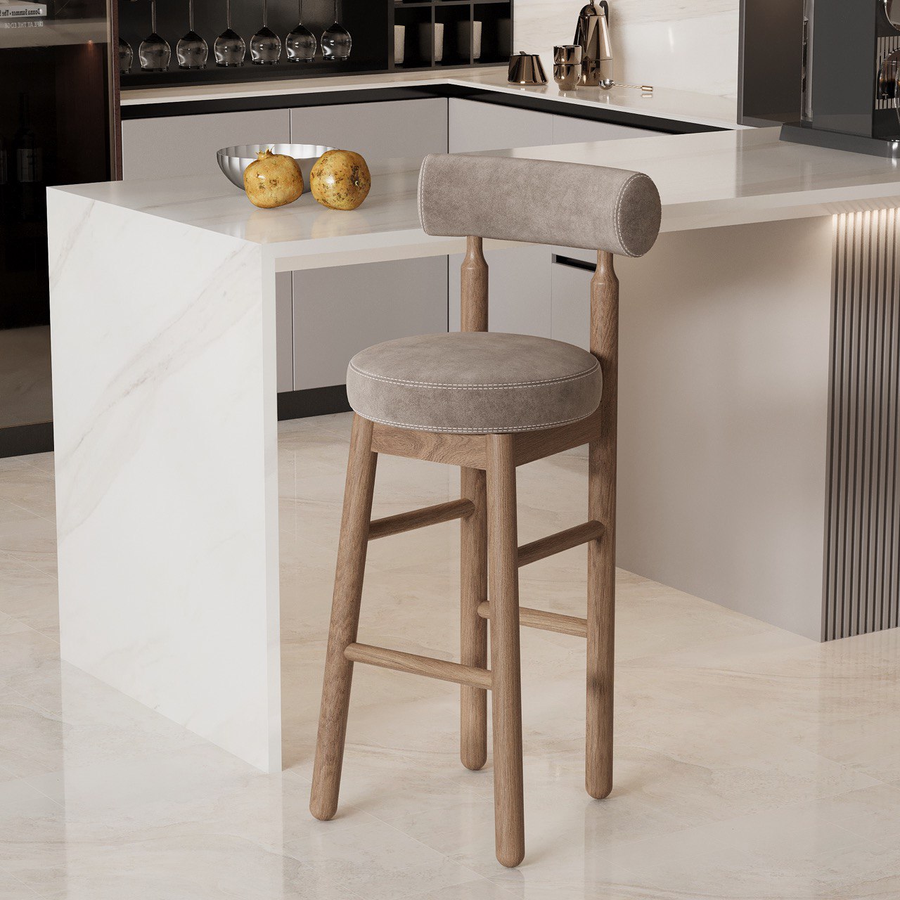 Rohan Bar Stool / 43 x 105 CM