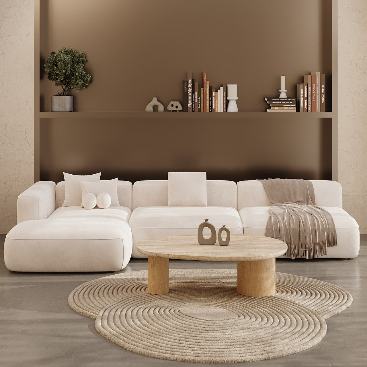 طاولة قهوة أوسلو / 88 × 58 سم
