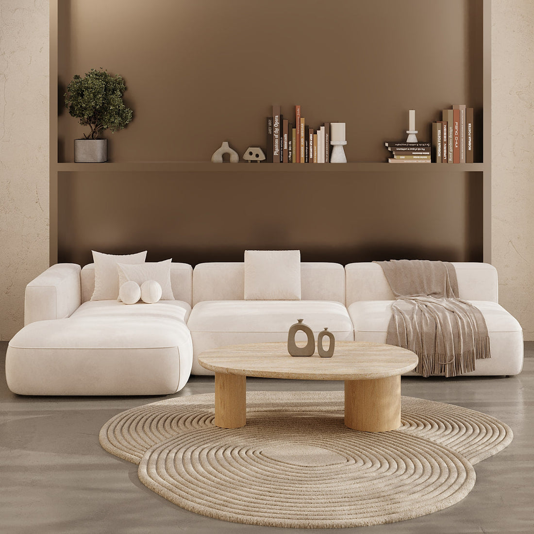 طاولة قهوة أوسلو / 88 × 58 سم