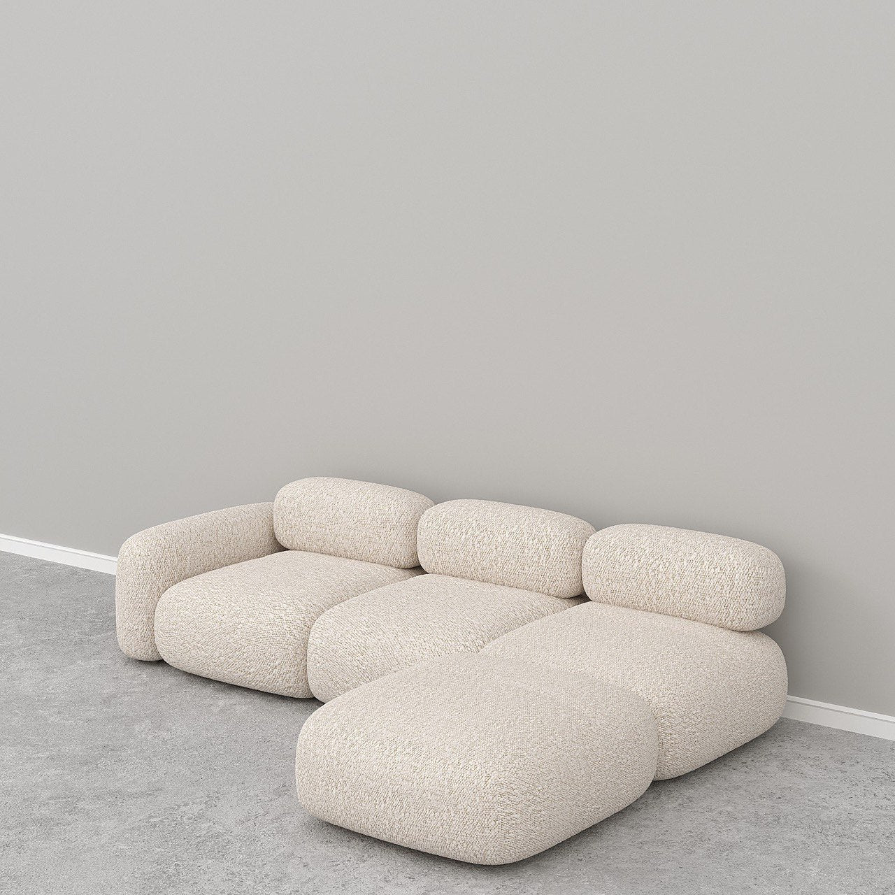 Marshmello Modular Sofa / Off-White Boucle