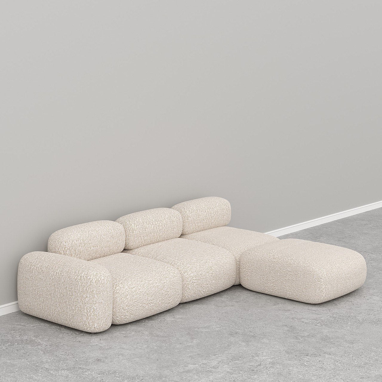 Marshmello Modular Sofa / Off-White Boucle