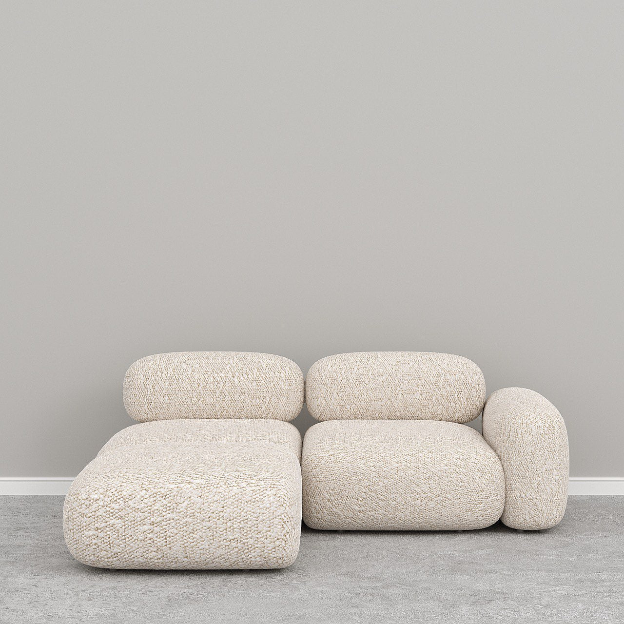 Marshmello Modular Sofa / Off-White Boucle