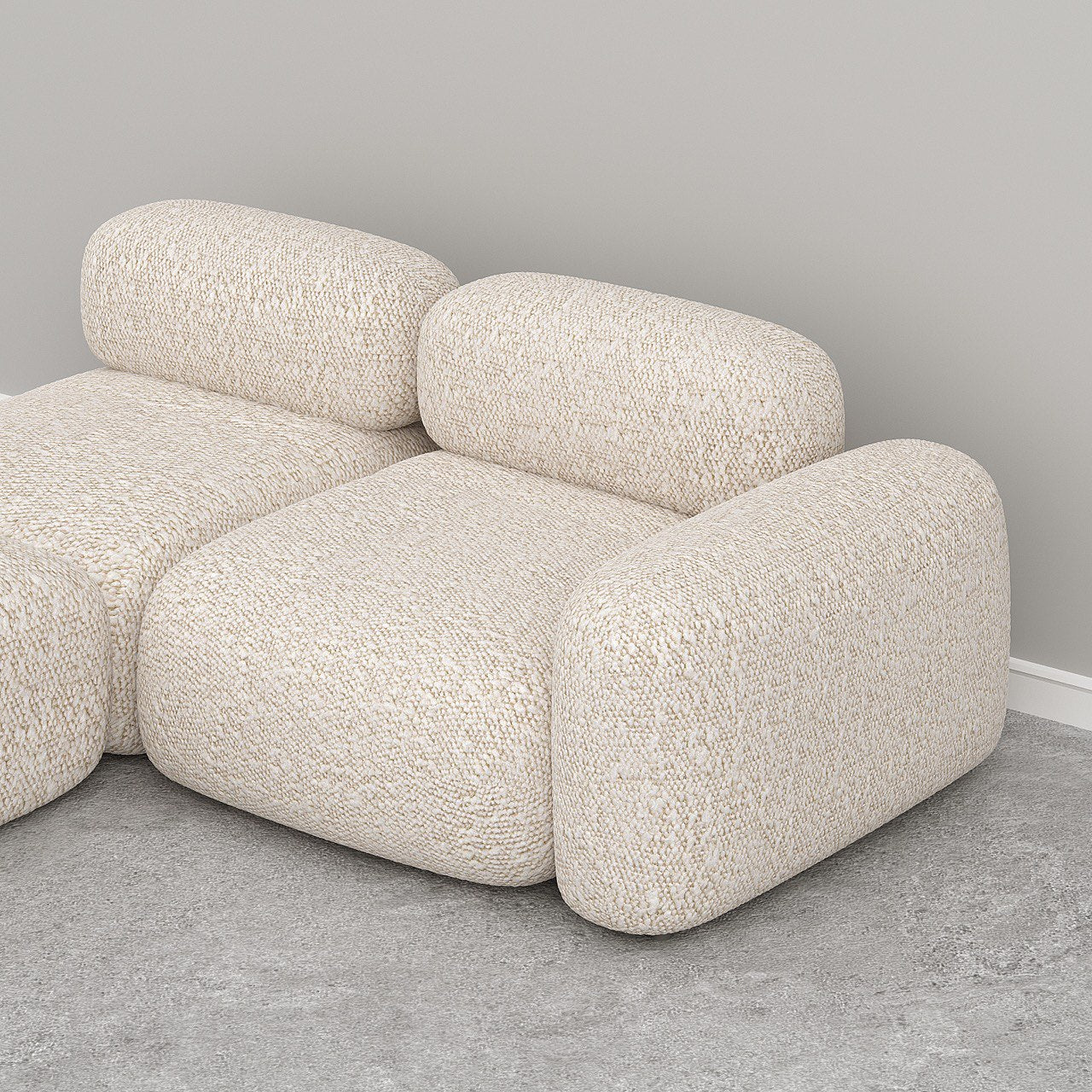 Marshmello Modular Sofa / Off-White Boucle