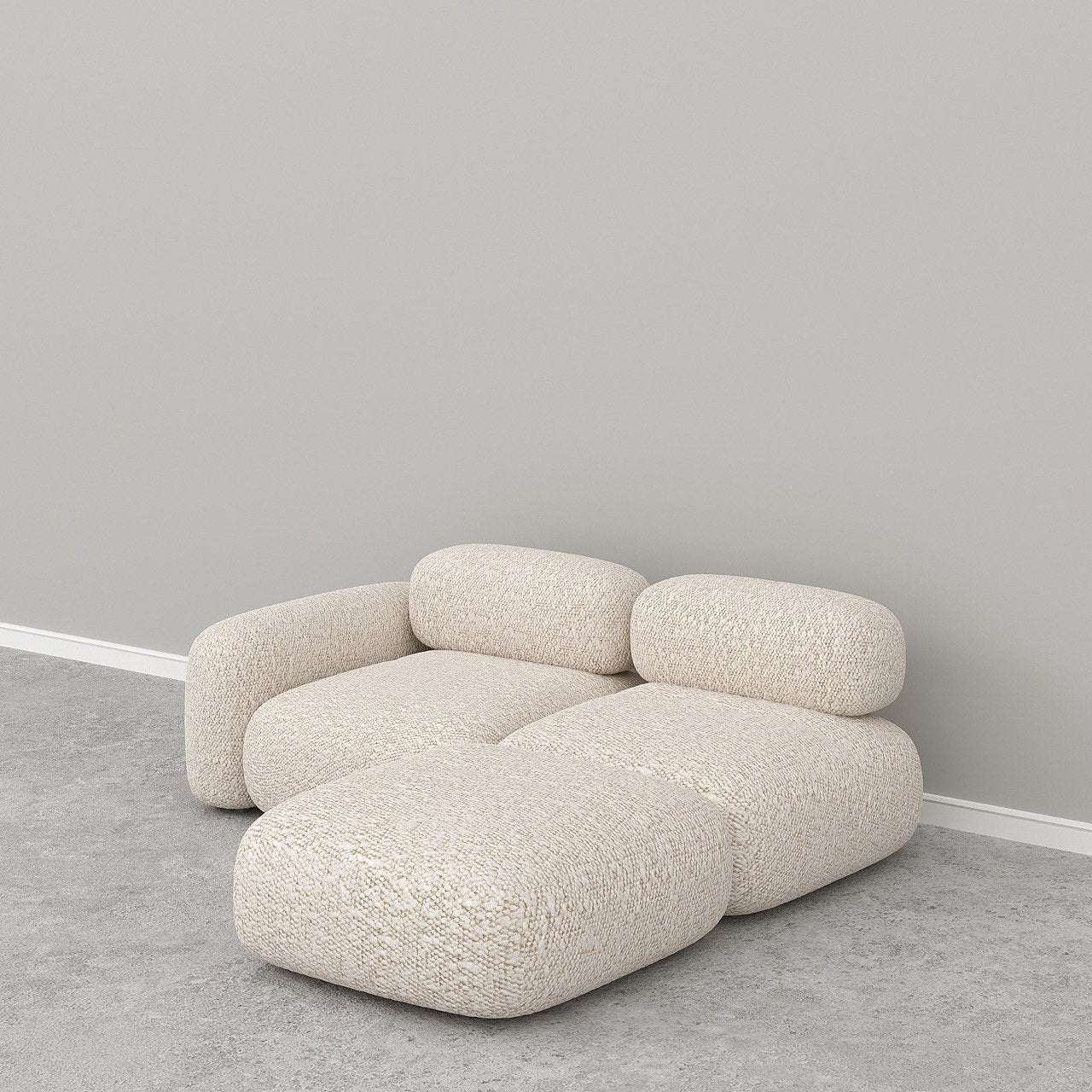 Marshmello Modular Sofa / Off-White Boucle