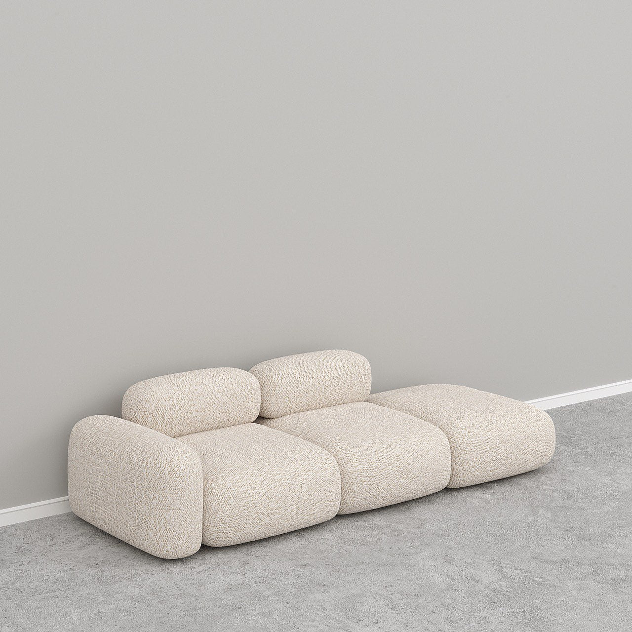 Marshmello Modular Sofa / Off-White Boucle