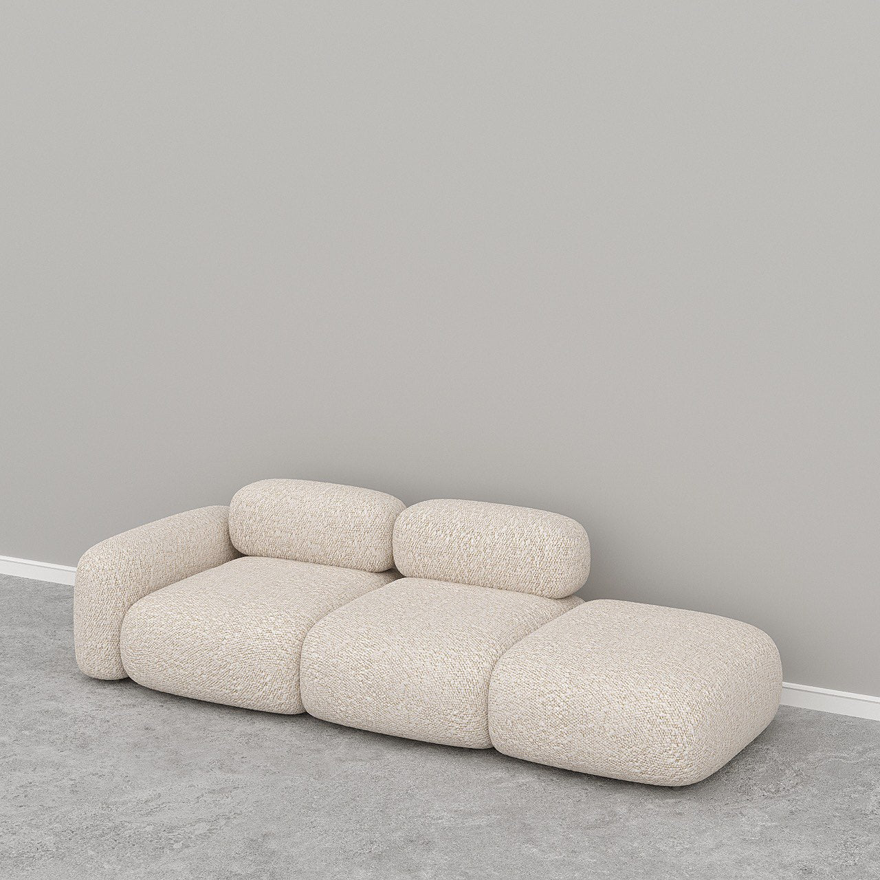 Marshmello Modular Sofa / Off-White Boucle