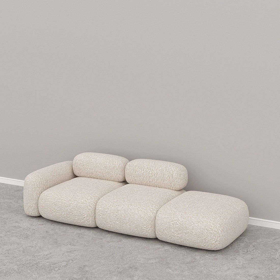 Marshmello Modular Sofa / Off-White Boucle