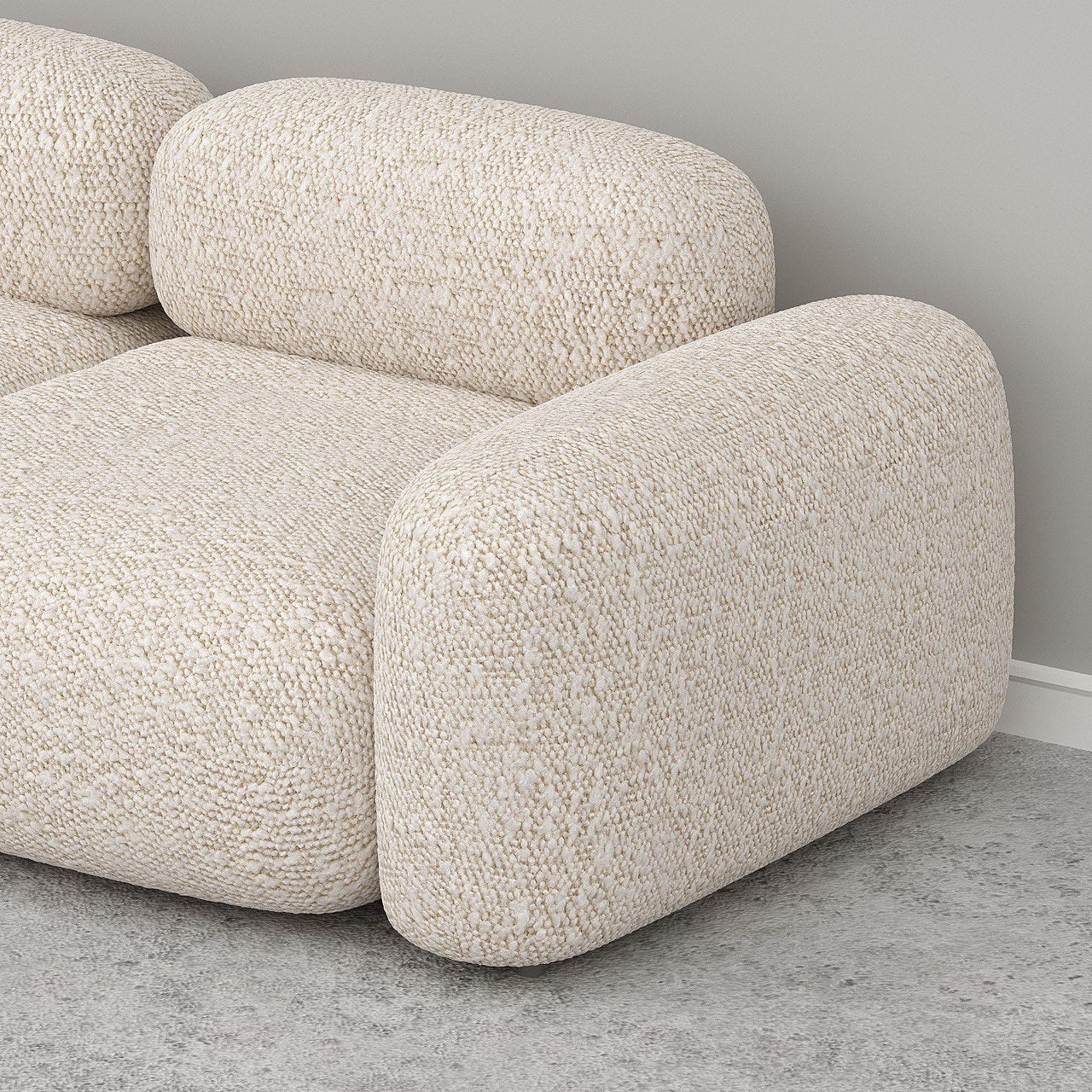 Marshmello Modular Sofa / Off-White Boucle