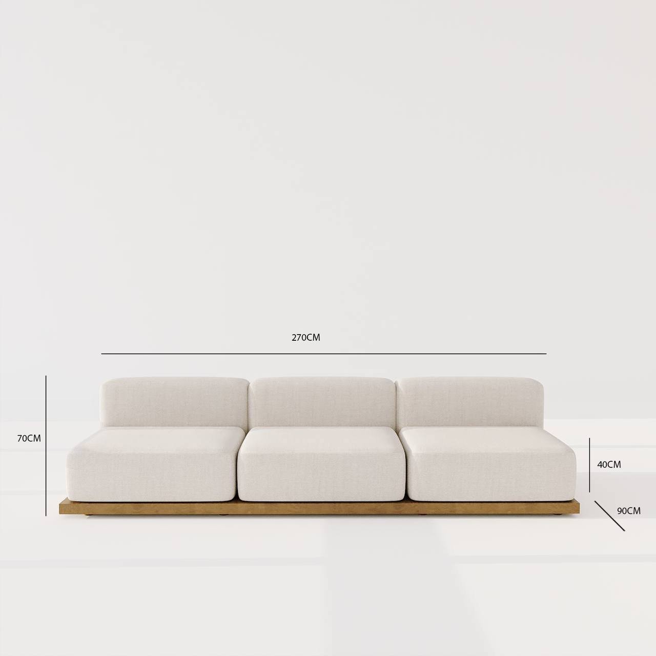 Akira Japanese Sofa 3S / Summer