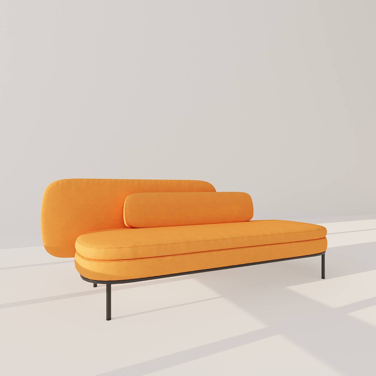 Cellina Chaise / Yellow Velvet