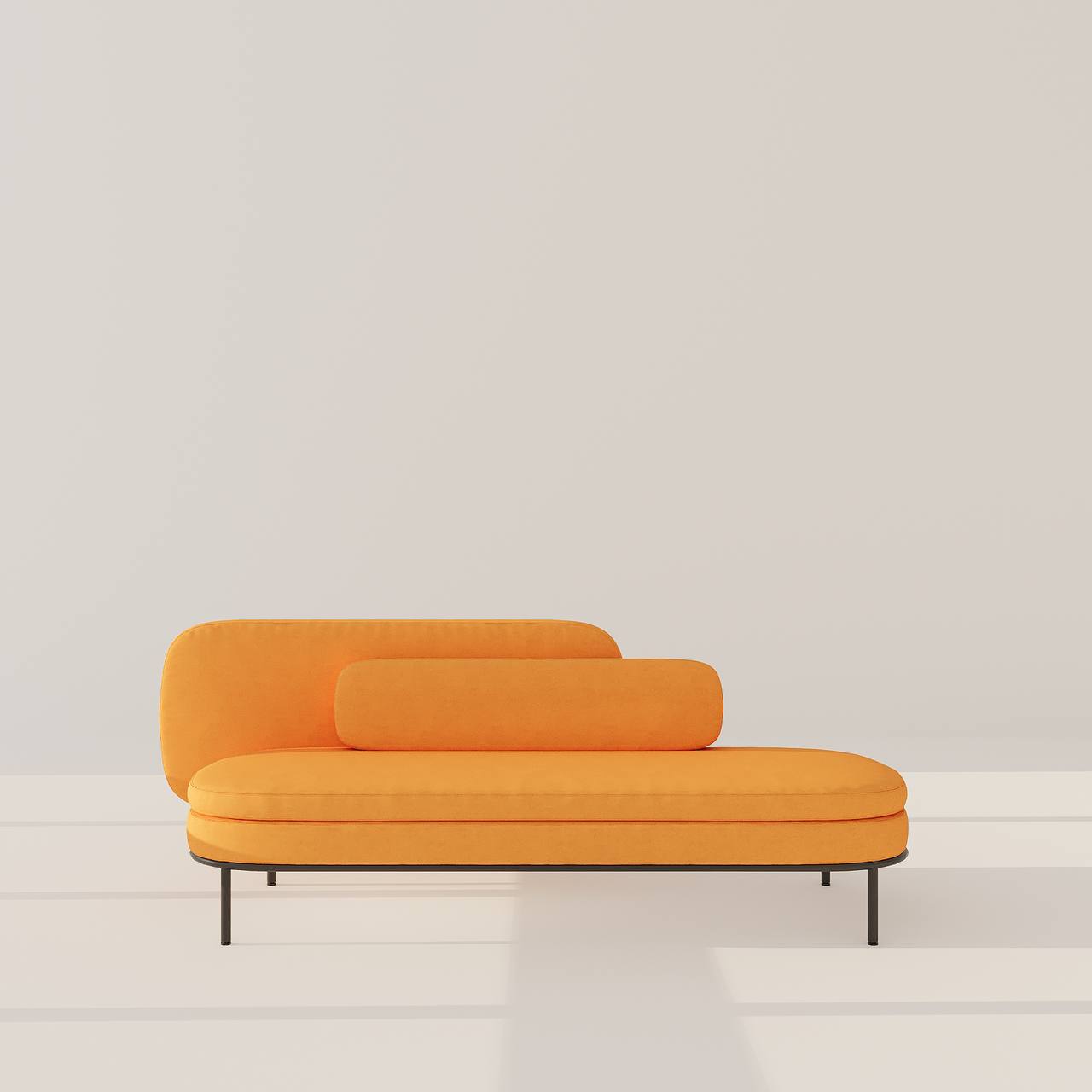 Cellina Chaise / Yellow Velvet