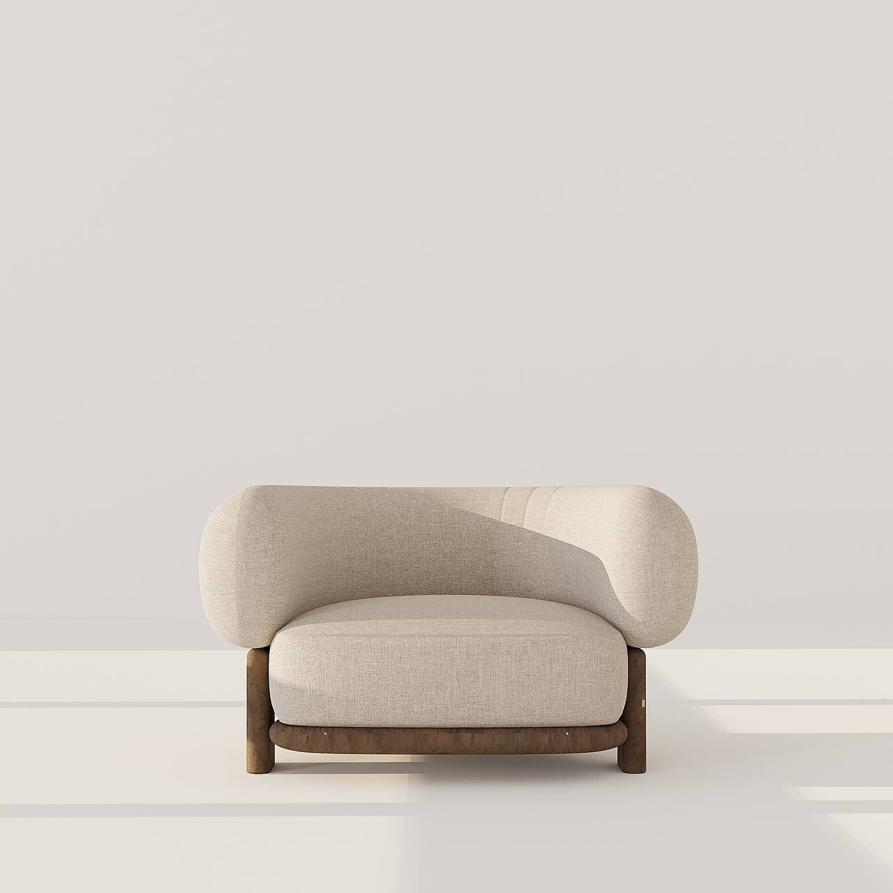 Elba Armchair / Premium Beige Linen