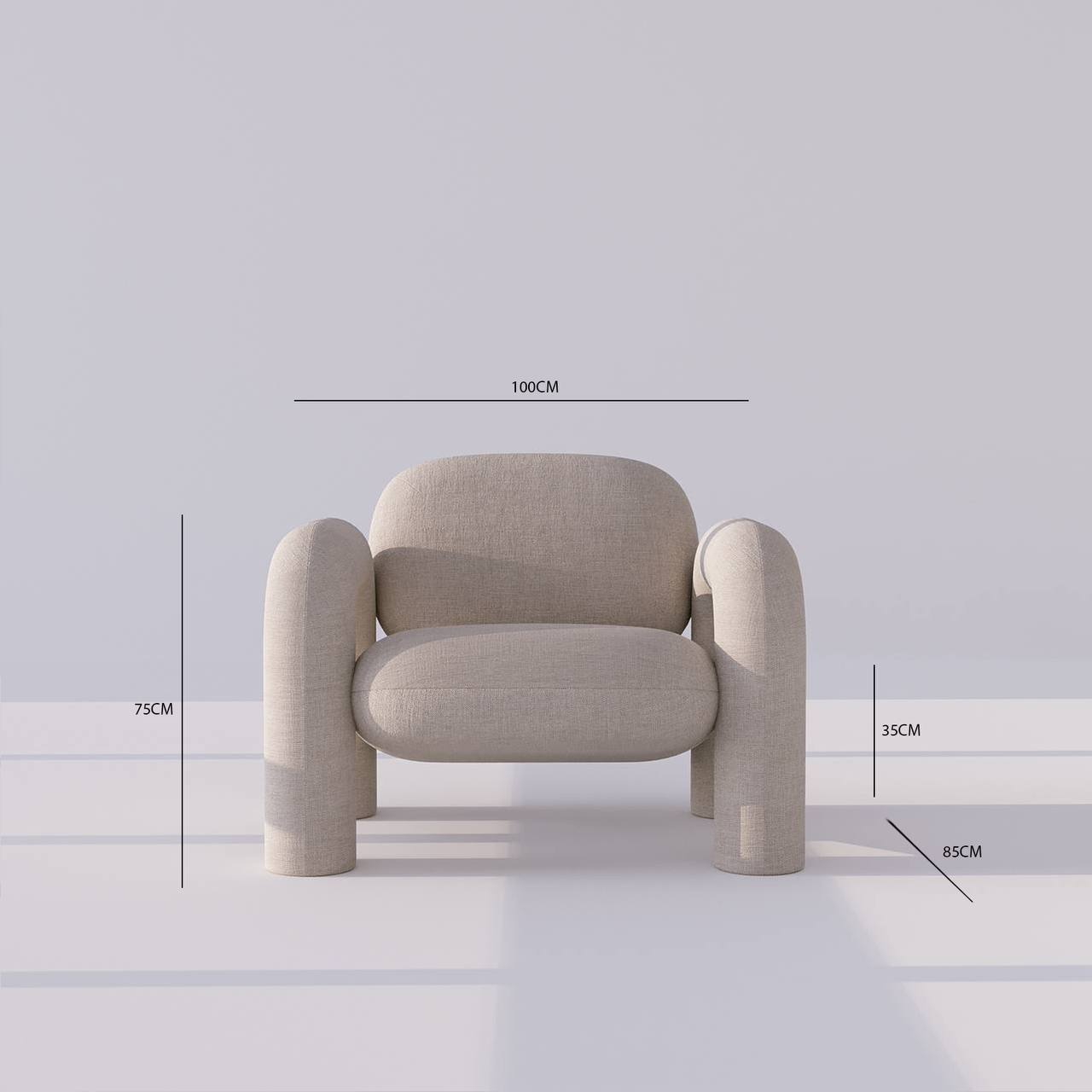 Delano Armchair / 100 x 85 CM