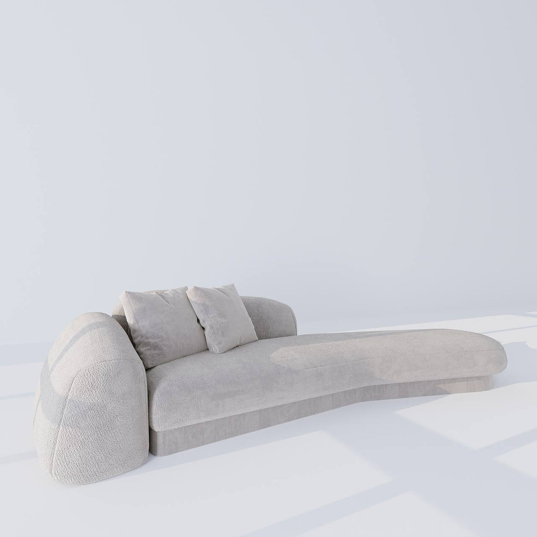 Moray Chaise / Grey Cotton Blend
