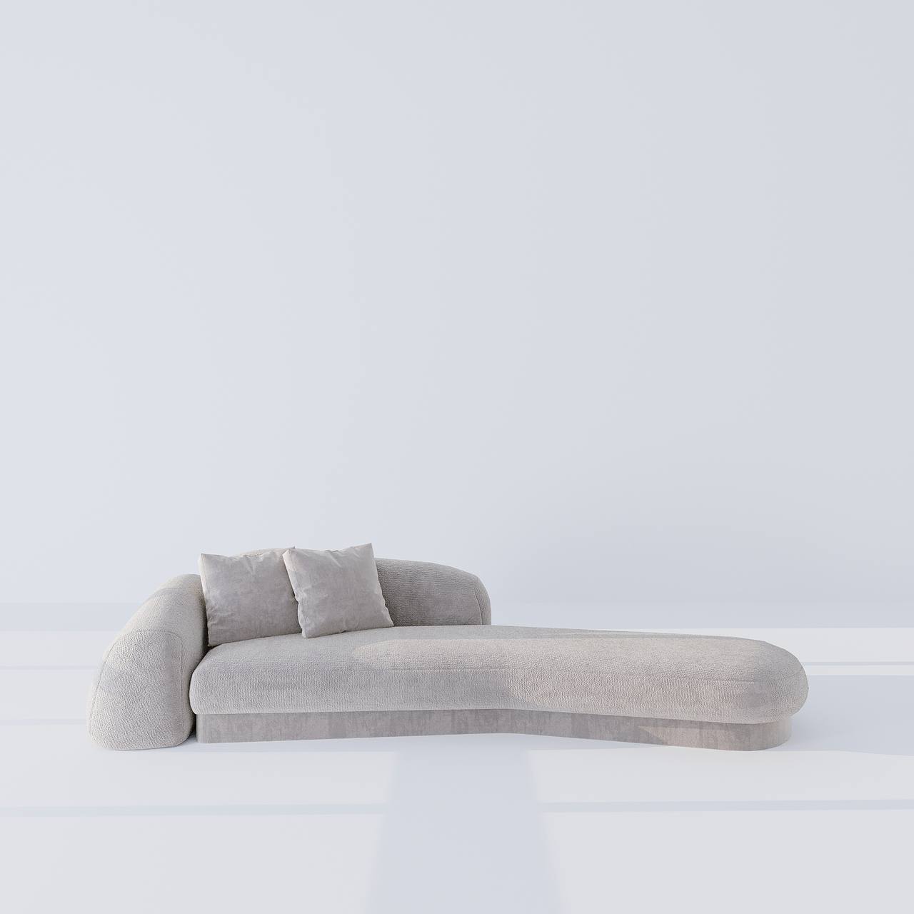 Moray Chaise / Grey Cotton Blend