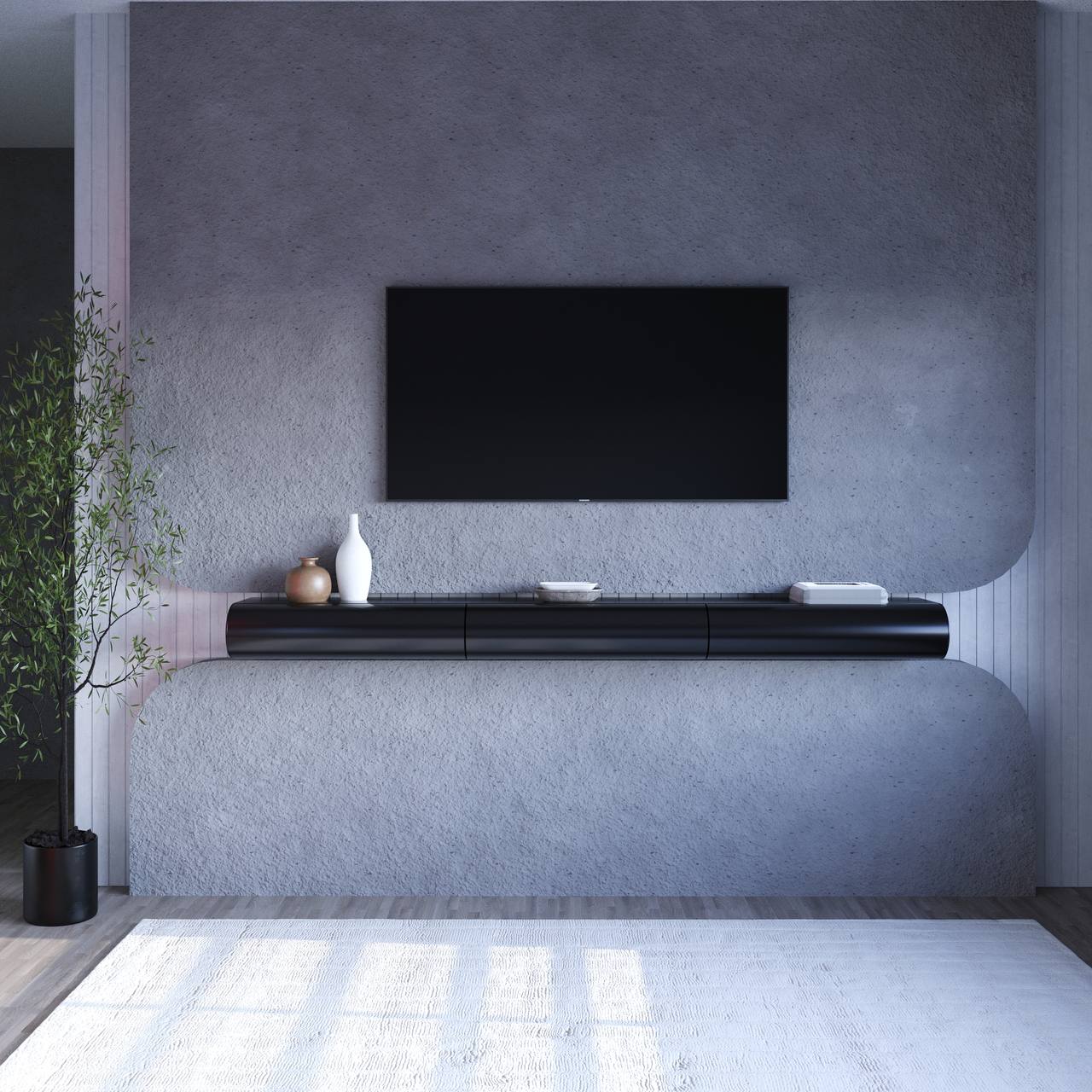 Valentina Wall Mounted TV Unit / 200 x 40 CM