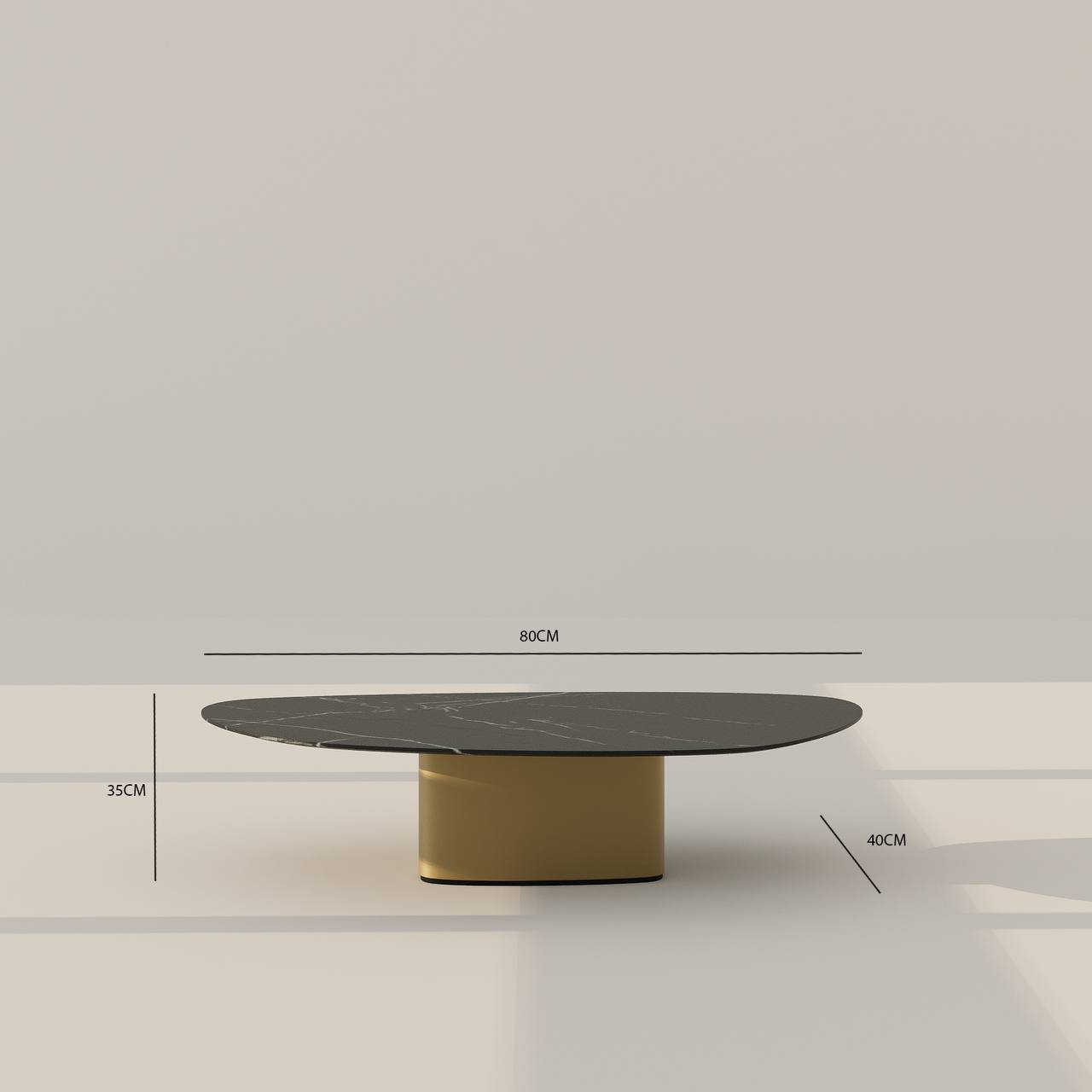 طاولة قهوة هايد / 80 × 40 سم
